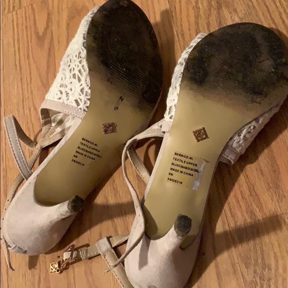 Lace/macrame bootie sandals - Picture 4 of 5